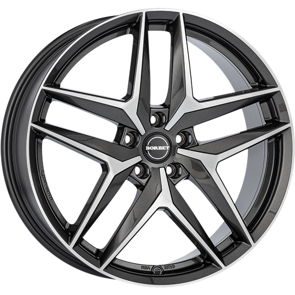 Borbet Z anthracite polished 8,00x18 5x112,00 ET30,00