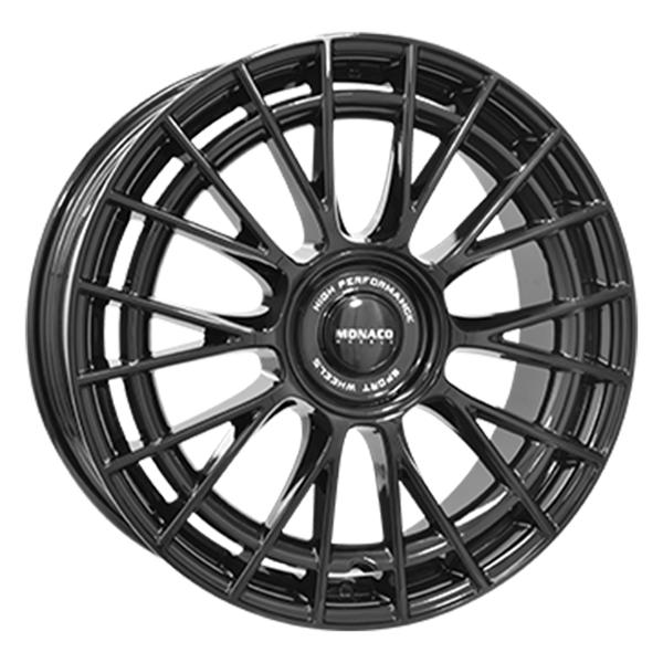 MONACO WHEELS Grand Prix 12 Gloss Black 8,00x18 5x114,30 ET40,00