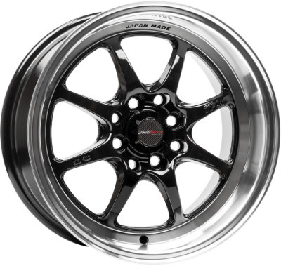Japan Racing TF2 Black 7,50x15 4x100,00 / 4x108,00 ET30,00