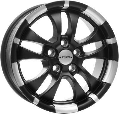 Ronal R59 Jetblack Matt Lip Diamond 7,50x17 5x114,30 ET40,00
