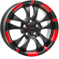 Ronal R59 Jetblack - Red