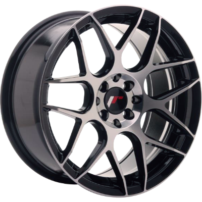 Japan Racing JR18 Black Machined 7,00x17 5x100,00 / 5x114,30 ET40,00