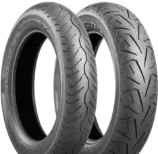 Close-up van het loopvlak Bridgestone Battlecruise H50 100/90 B19 57 H Front TL