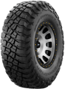 Close-up van het loopvlak BFGoodrich Mud Terrain T/A KM3 31x10.50 R15 109 Q LT