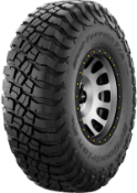 Close-up van het loopvlak BFGoodrich Mud Terrain T/A KM3 33x10.50 R15 114 Q POR