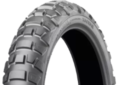 Close-up van het loopvlak Bridgestone Battlax Adventurecross AX41 4.60-18 63 P Rear TL
