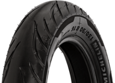 Close-up van het loopvlak Michelin Commander III Cruiser 80/90-21 54 H Front TL/TT M/C RF