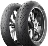 Close-up van het loopvlak Michelin Road 6 120/70ZR18 (59 W) Front TL M/C