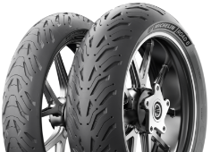 Close-up van het loopvlak Michelin Road 6 120/70ZR19 (60 W) Front TL M/C
