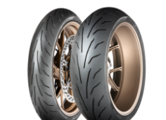 Close-up van het loopvlak Dunlop Qualifier Core 120/60ZR17 (55 W) Front TL