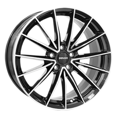 MONACO WHEELS Grand Prix 14 Black Polished 8,00x18 5x112,00 ET45,00