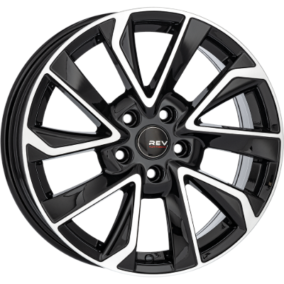 REVATIVO Orbit FF Black Polished 8,00x19 5x114,30 ET40,00