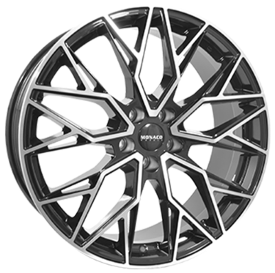 MONACO WHEELS Grand Prix 15 FF Black Polished 8,00x19 5x130,00 ET39,50