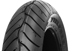 Close-up van het loopvlak Metzeler FeelFree 120/70 R14 55 H Front TL M/C