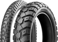 Close-up van het loopvlak Heidenau K60 Scout 120/70 B19 60 T Front TL M/C M+S