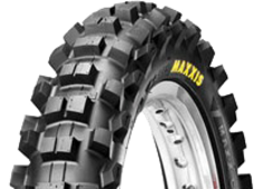 Close-up van het loopvlak Maxxis M7312 Maxxcross SI 110/90-19 62 M Rear TT NHS