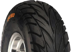 Close-up van het loopvlak Duro DI2019 Scorcher 19x6-10 14 N E