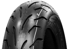 Close-up van het loopvlak Bridgestone SC1 110/80-14 53 P Rear TL